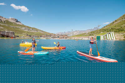 Activités nautiques sur le lac de Tignes